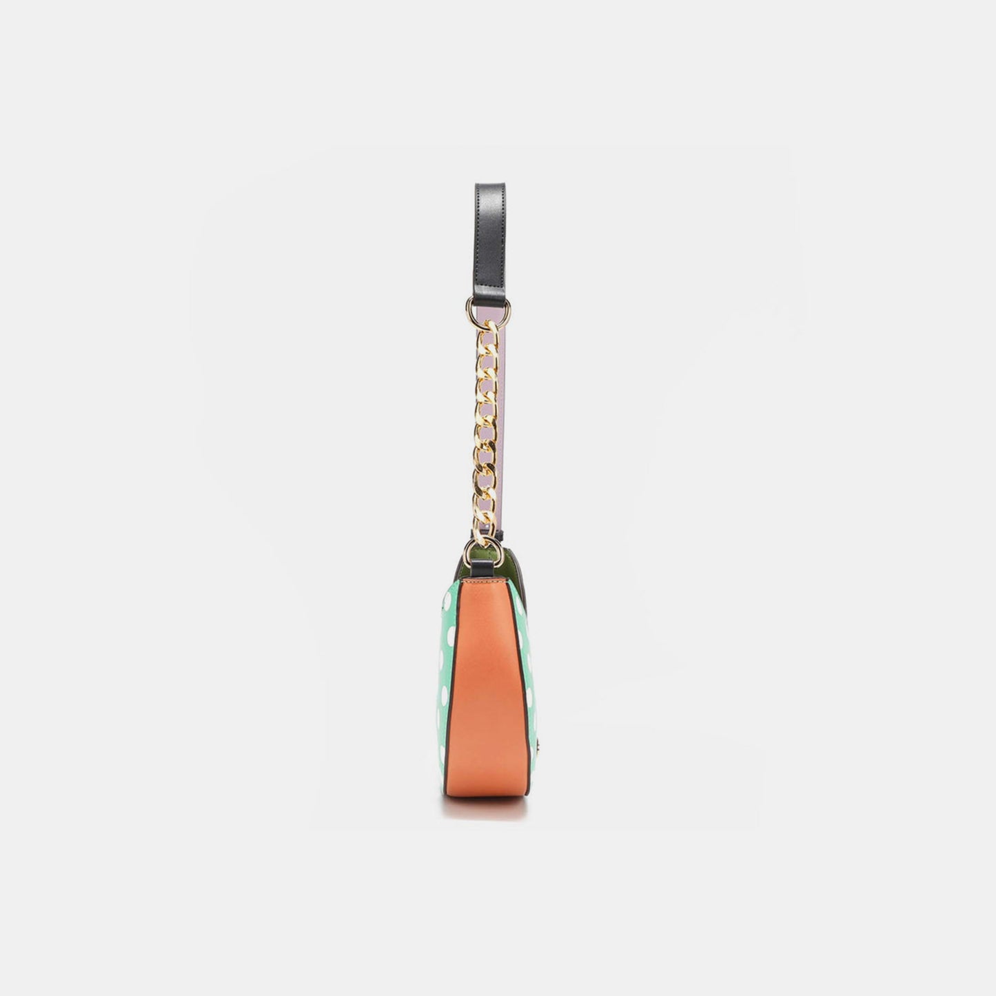 Nicole Lee USA Vegan Leather Polka Dot Shoulder Bag - Celeste