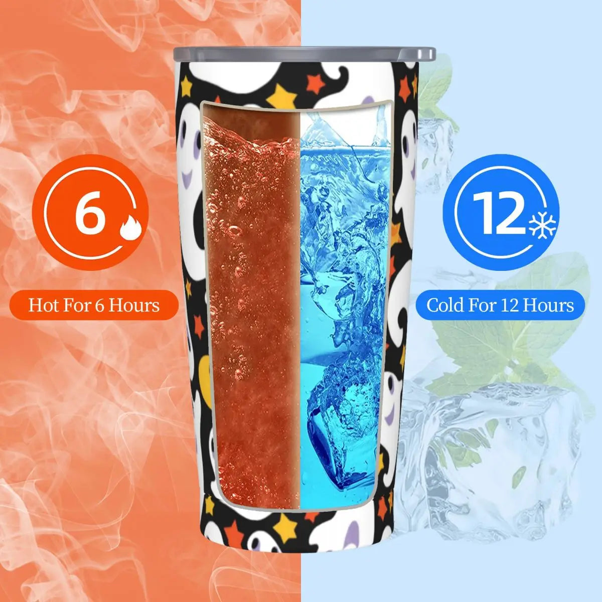 Halloween Ghost Stainless Steel Tumbler