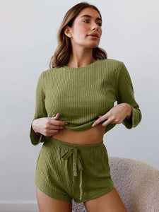 Autumn - 2-Piece Pajama Set - Celeste    