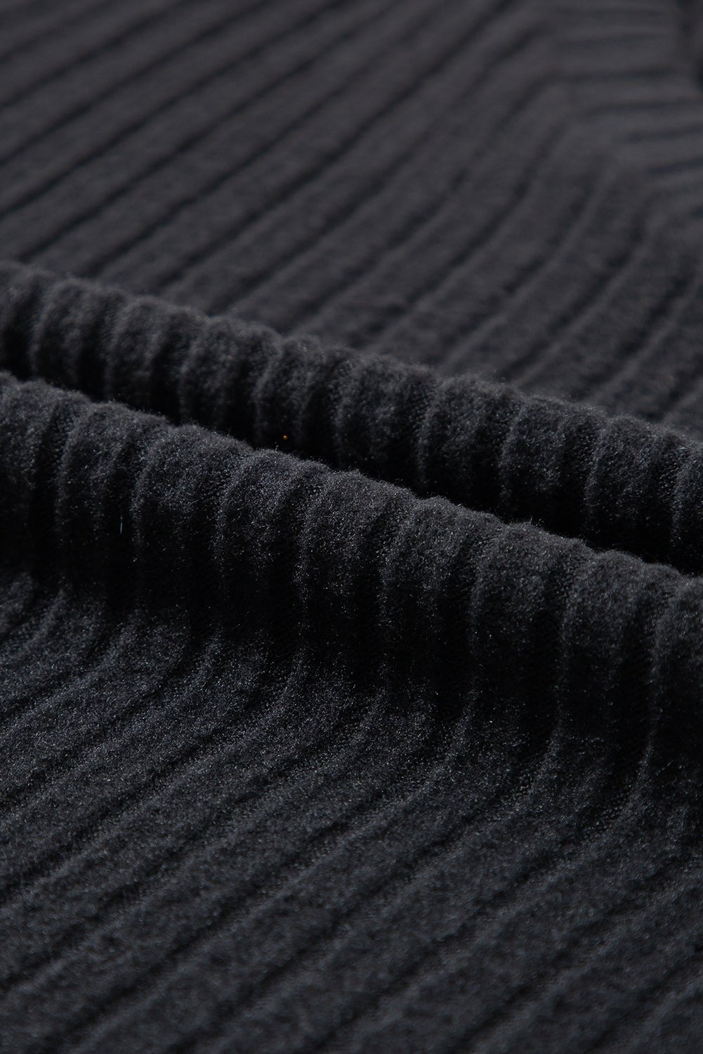Black Ribbed Knit Two-piece Outfit - Celeste Loungewear & Sleepwear/Loungewear