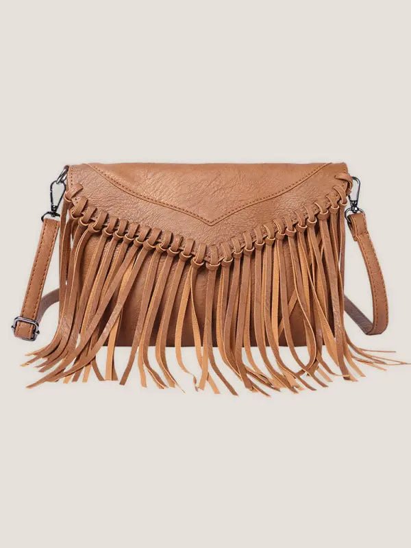 Envelope Tassel Messenger Bag - Celeste