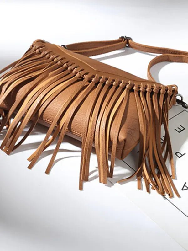 Envelope Tassel Messenger Bag - Celeste