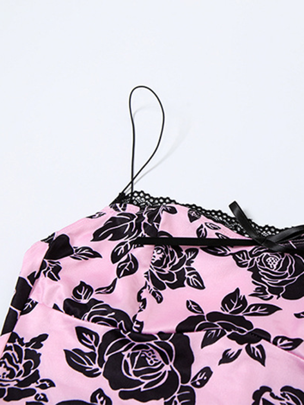 Conjunto floral de dos piezas