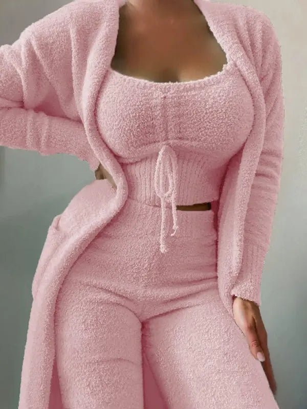 Libertas - 3-piece Luxe PJ Set - Celeste
