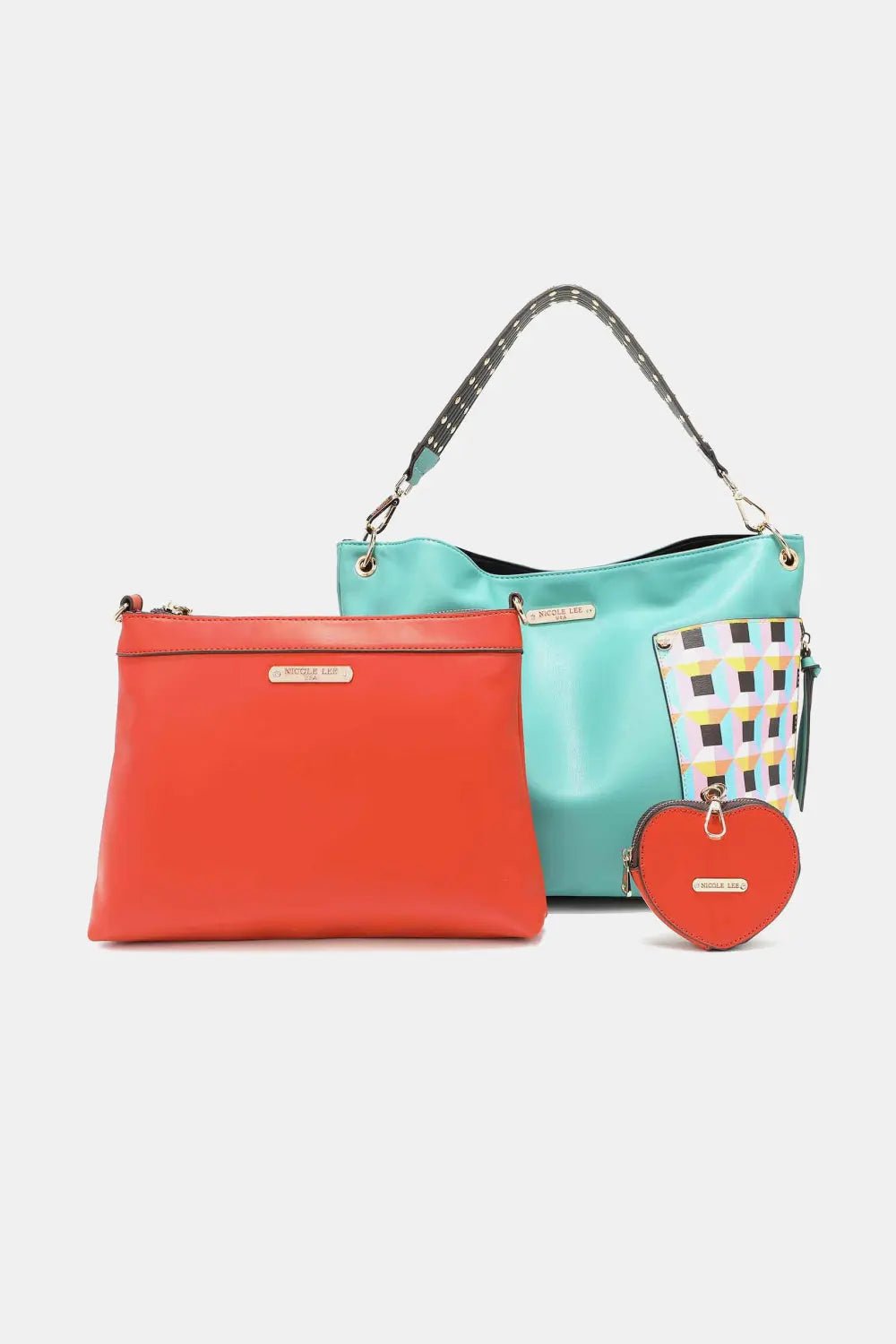 Nicole Lee USA Quihn 3-Piece Handbag Set - Celeste