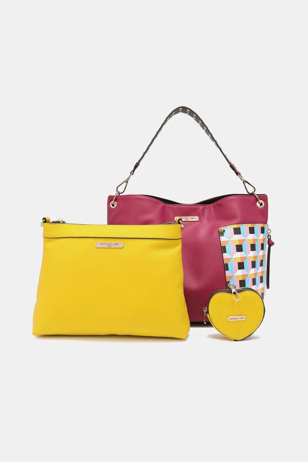 Nicole Lee USA Quihn 3-Piece Handbag Set - Celeste