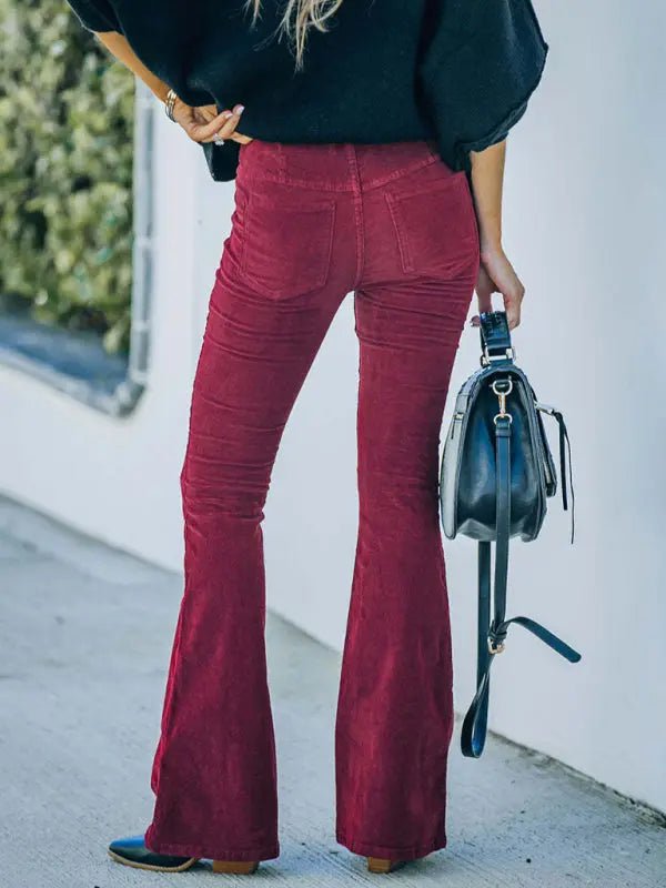 Seraphina - Corduroy Pants - Celeste