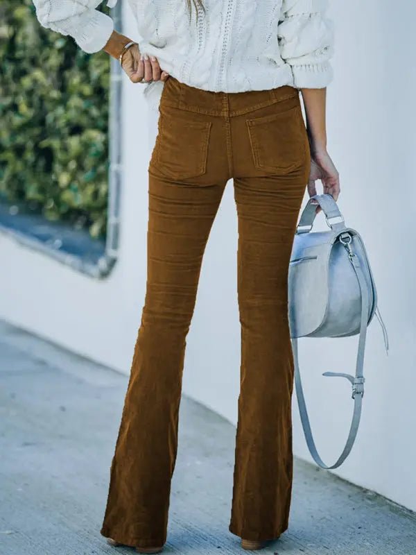 Seraphina - Corduroy Pants - Celeste