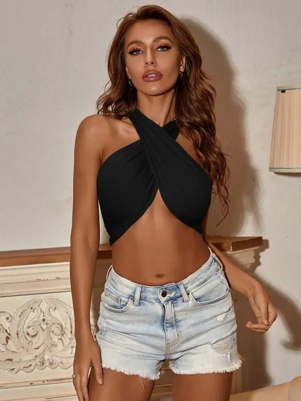Steal Your Man - Cross Top - Celeste