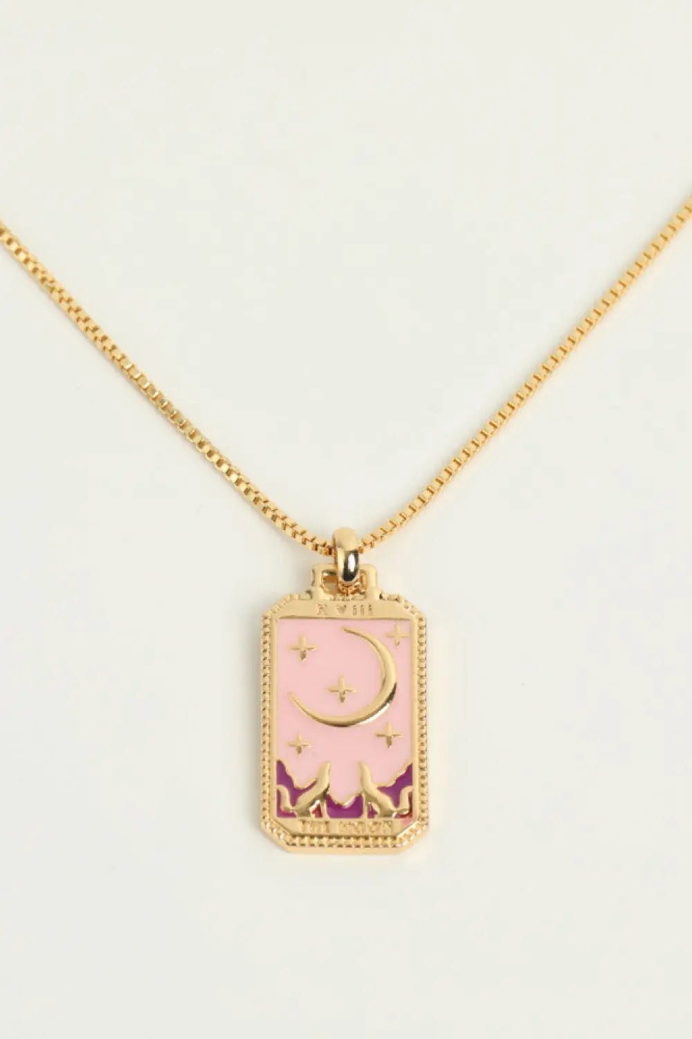 Tarot Card Pendant Copper Necklace - Celeste