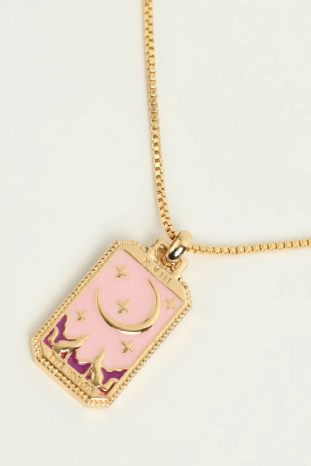 Tarot Card Pendant Copper Necklace - Celeste