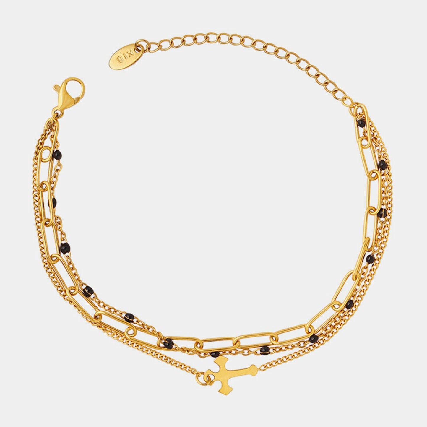 Titanium Steel Three-Layered Bracelet - Celeste