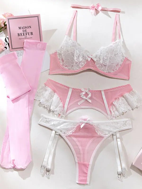 Valkyrie - 5 Piece Lingerie - Celeste