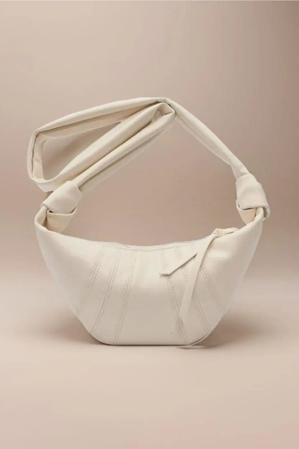 Zenana Vegan Leather Croissant Crossbody Bag - Celeste