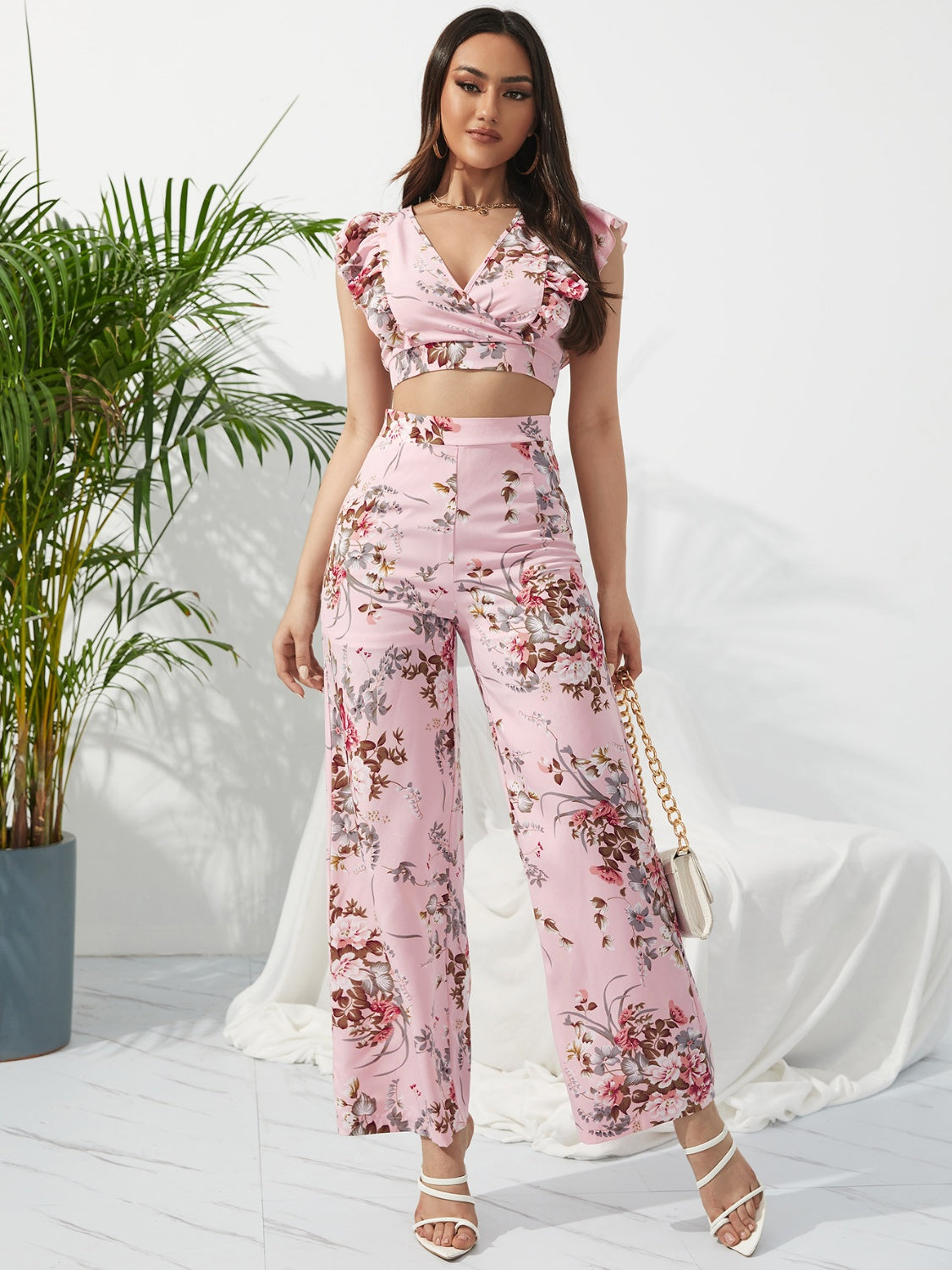 Honey zip up two piece loungewear set Celeste