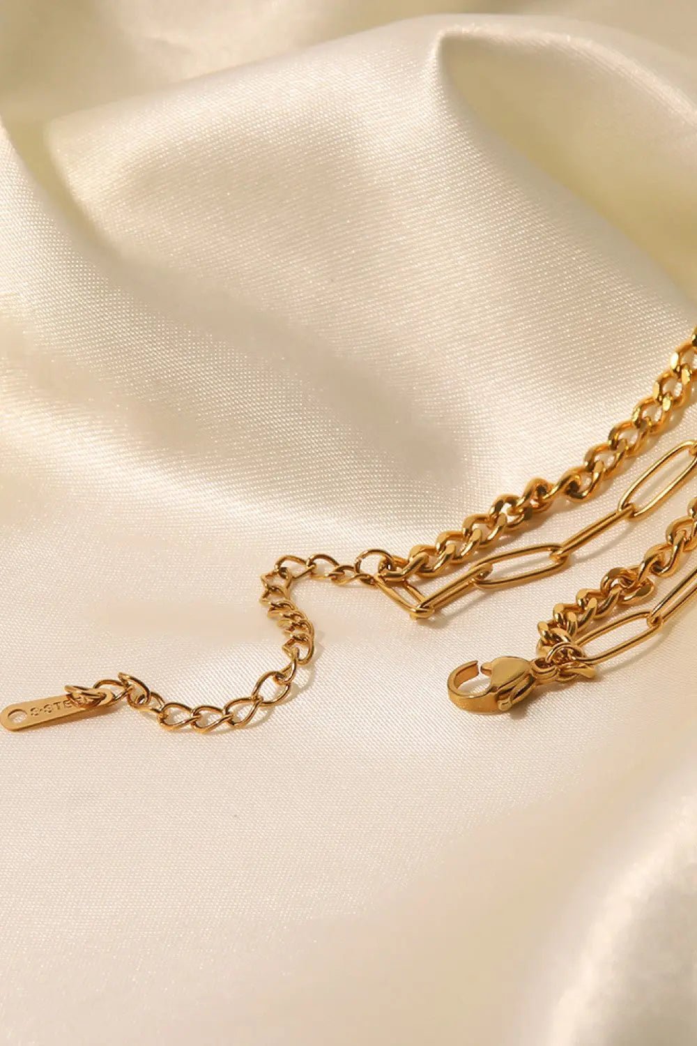 18K Gold Plated Layered Chain Necklace - Celeste  layered necklace  