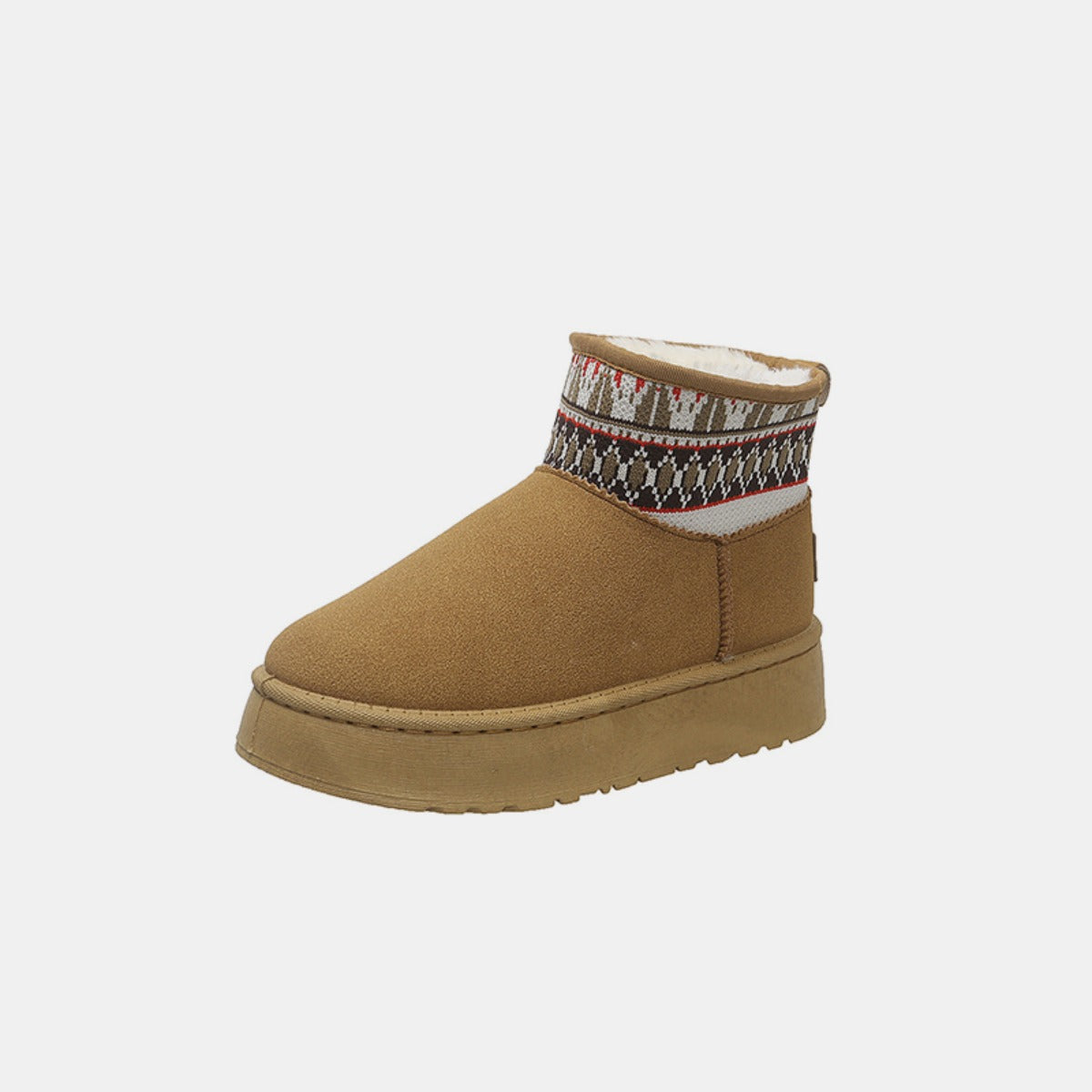 Thermal Suede Platform Boots - Celeste    