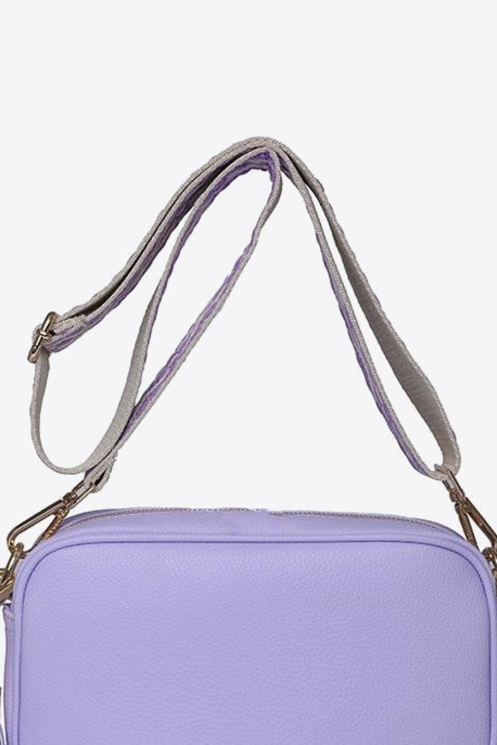 PU Leather Tassel Crossbody Bag - Celeste    