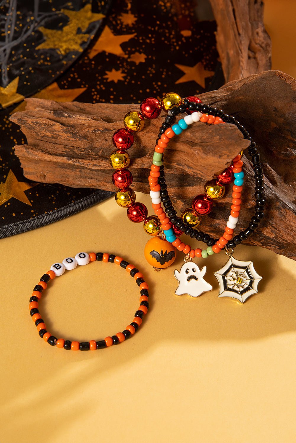 4pcs Halloween Bracelet Set - Orange - Celeste  Accessories/Jewelry  