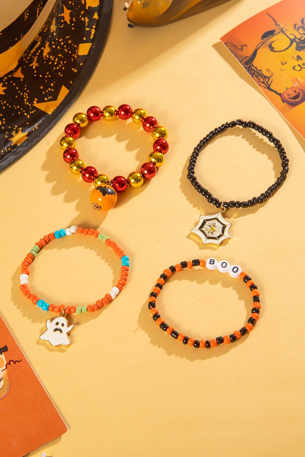 4pcs Halloween Bracelet Set - Orange - Celeste  Accessories/Jewelry  