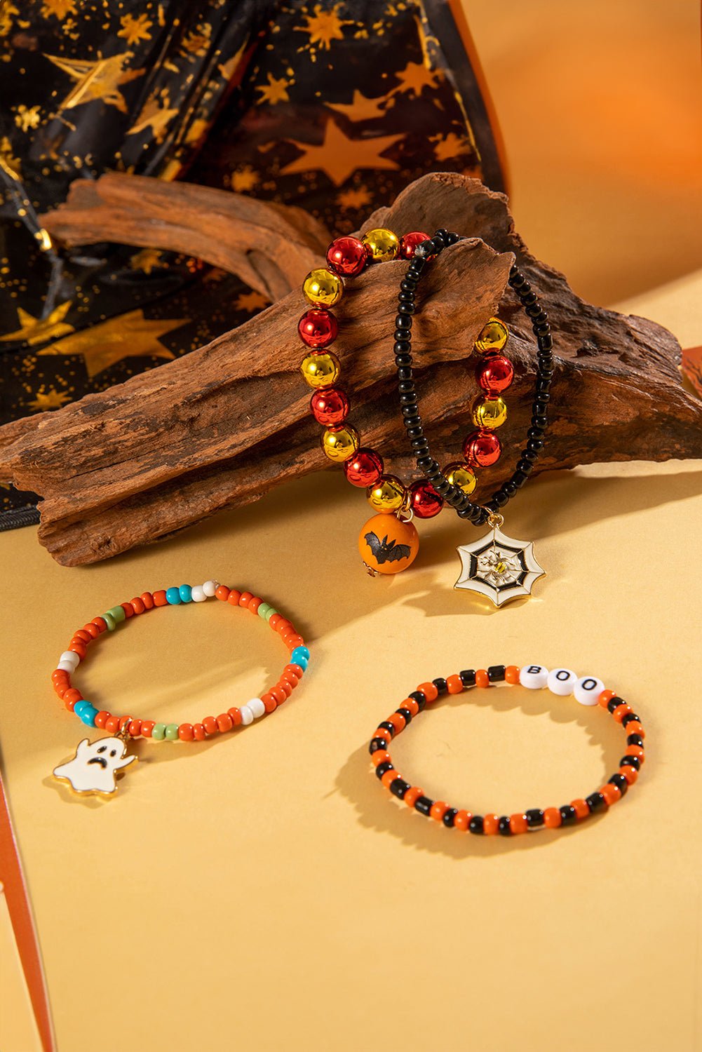 4pcs Halloween Bracelet Set - Orange - Celeste  Accessories/Jewelry  
