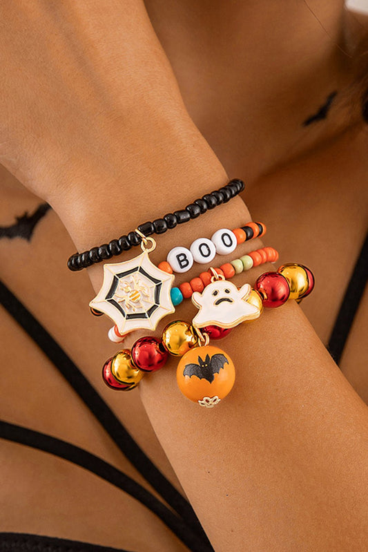 4pcs Halloween Bracelet Set - Orange - Celeste  Accessories/Jewelry  