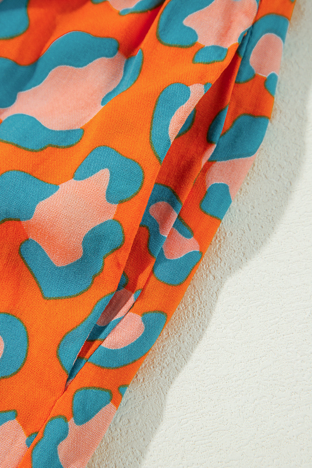 Orange Leopard Print Pajama Set - Celeste  Loungewear & Sleepwear/Sleepwear  