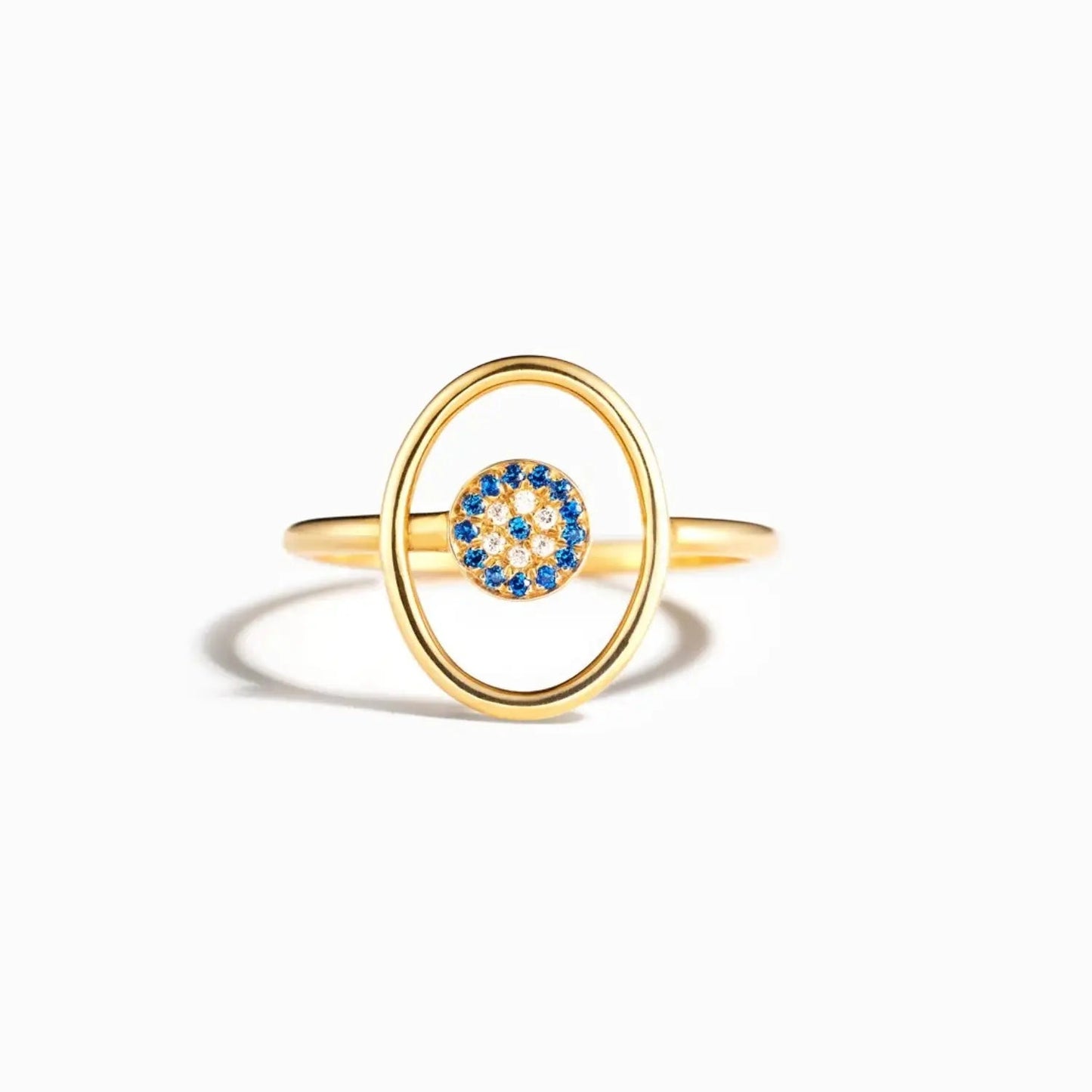 925 Sterling Silver Evil Eye Ring - Celeste    