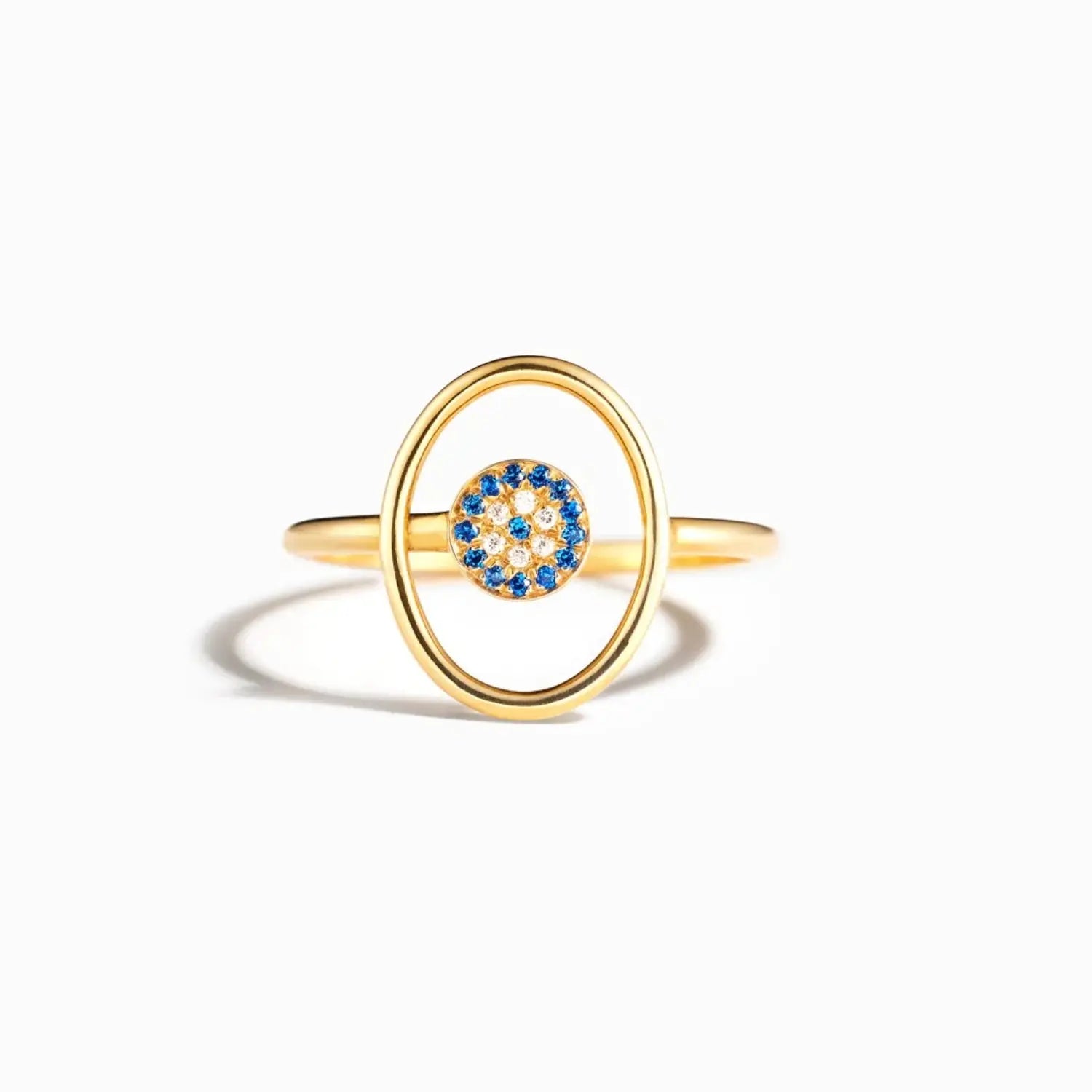 925 Sterling Silver Evil Eye Ring - Celeste    