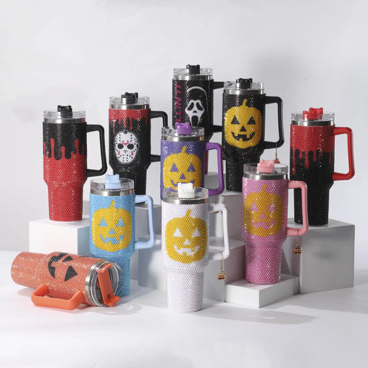 40oz 1L Stainless Steel Tumbler - Halloween