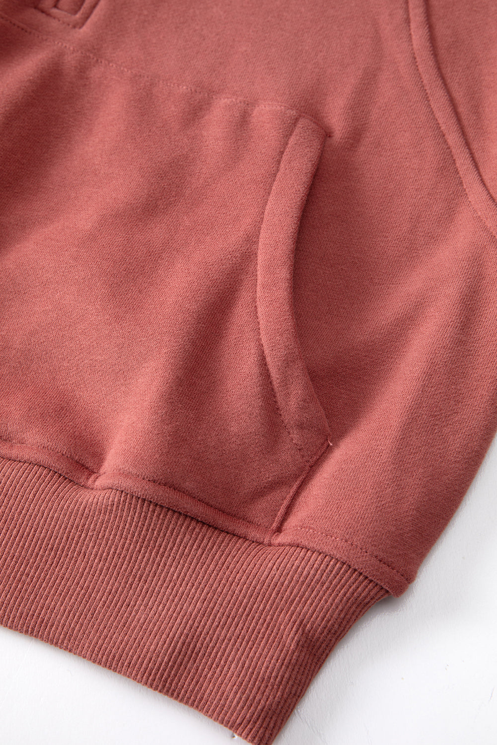 Brown Fleece Lined Sweatshirt - Celeste  Tops/Sweatshirts & Hoodies  