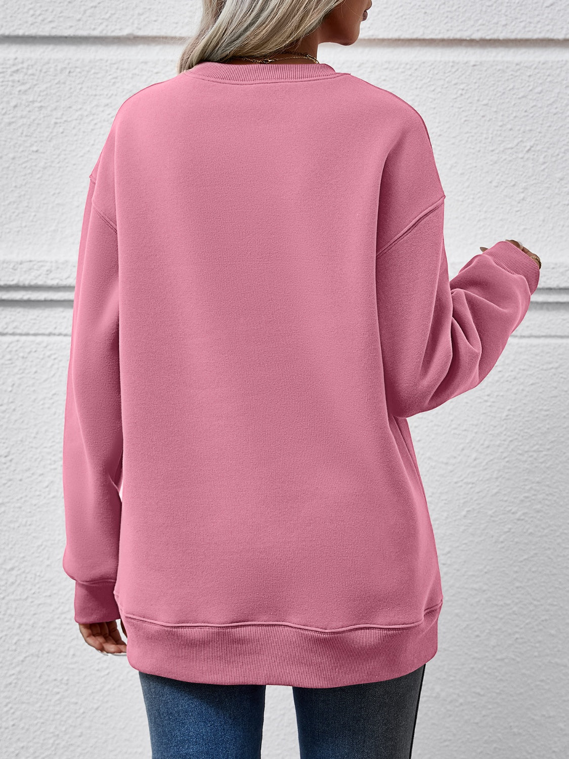 Sudadera con cuello redondo y gráfico de árbol de Navidad