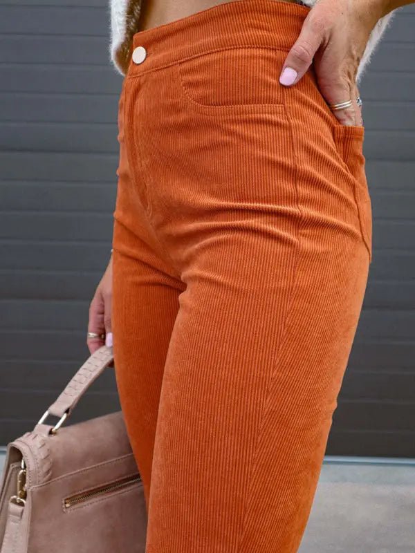 Better Than You - High Waist Casual Pants - Celeste    
