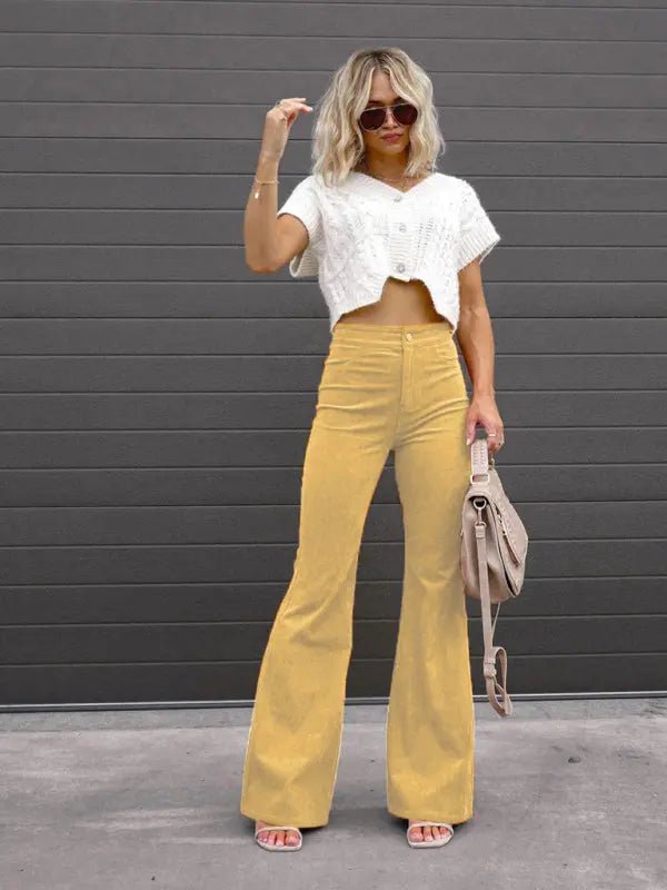 Better Than You - High Waist Casual Pants - Celeste    