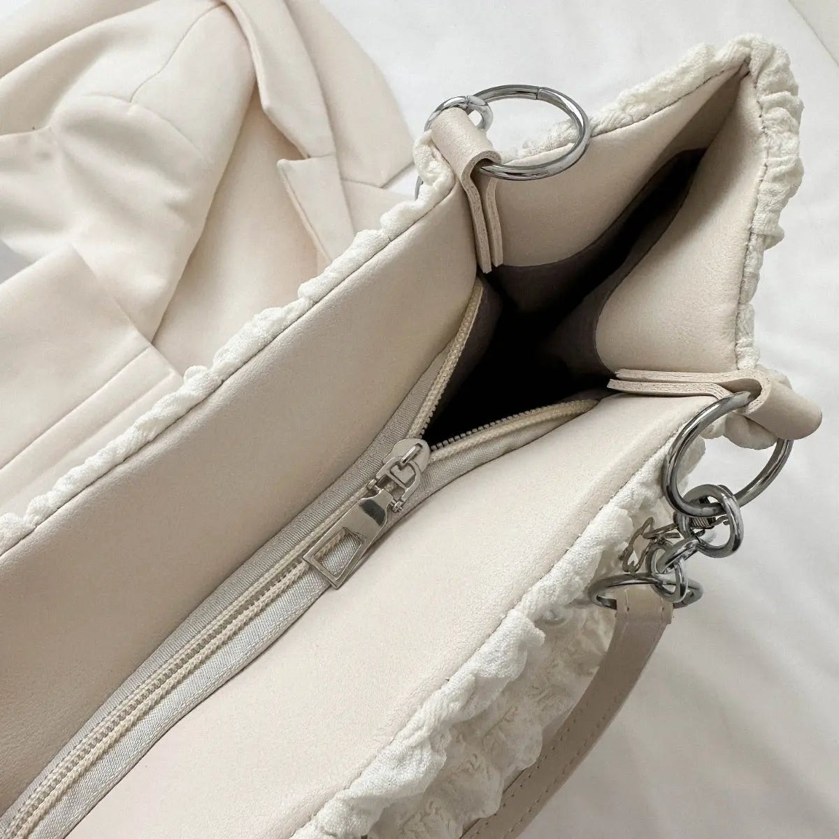 Bubble Textured Tote Bag - Celeste    