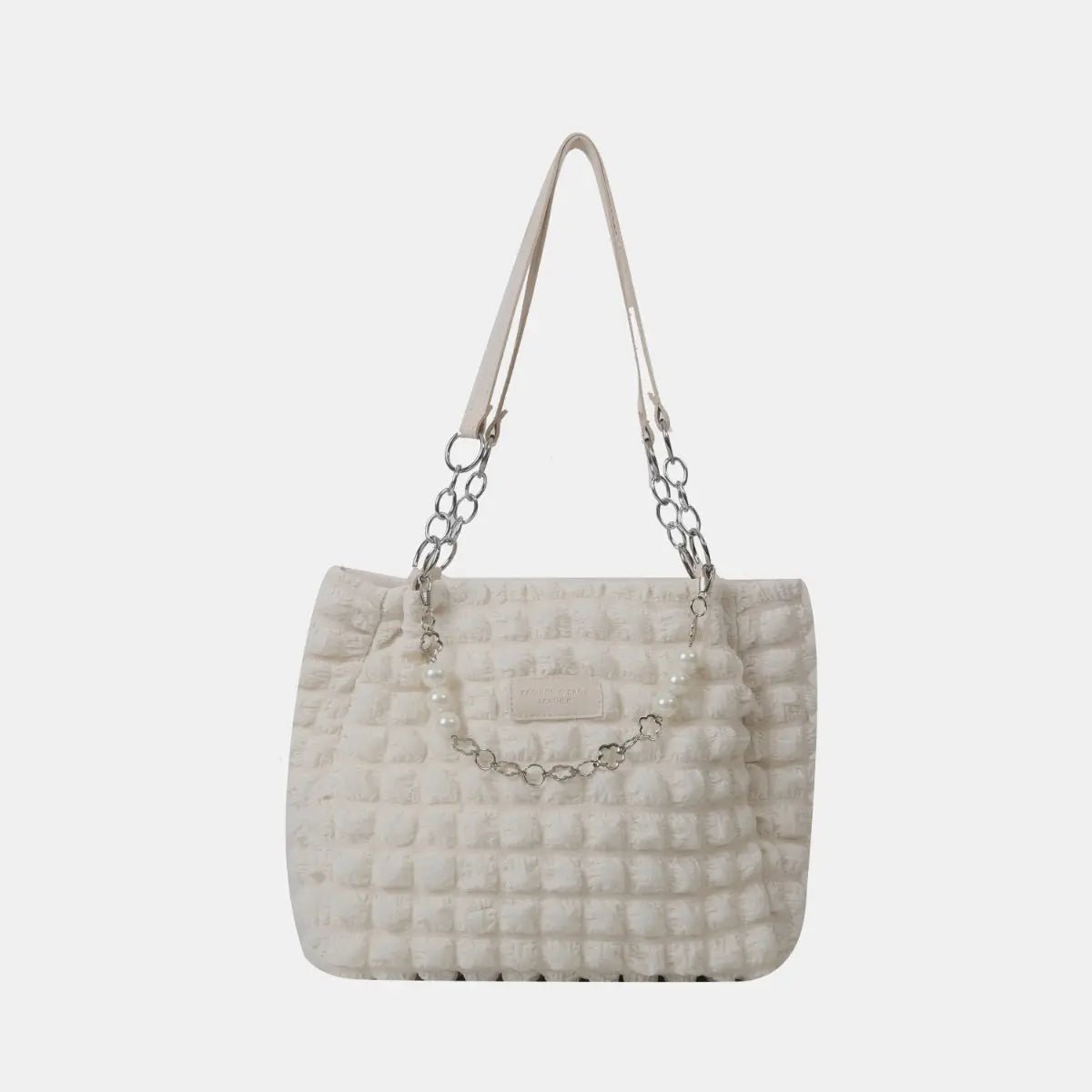 Bubble Textured Tote Bag - Celeste    