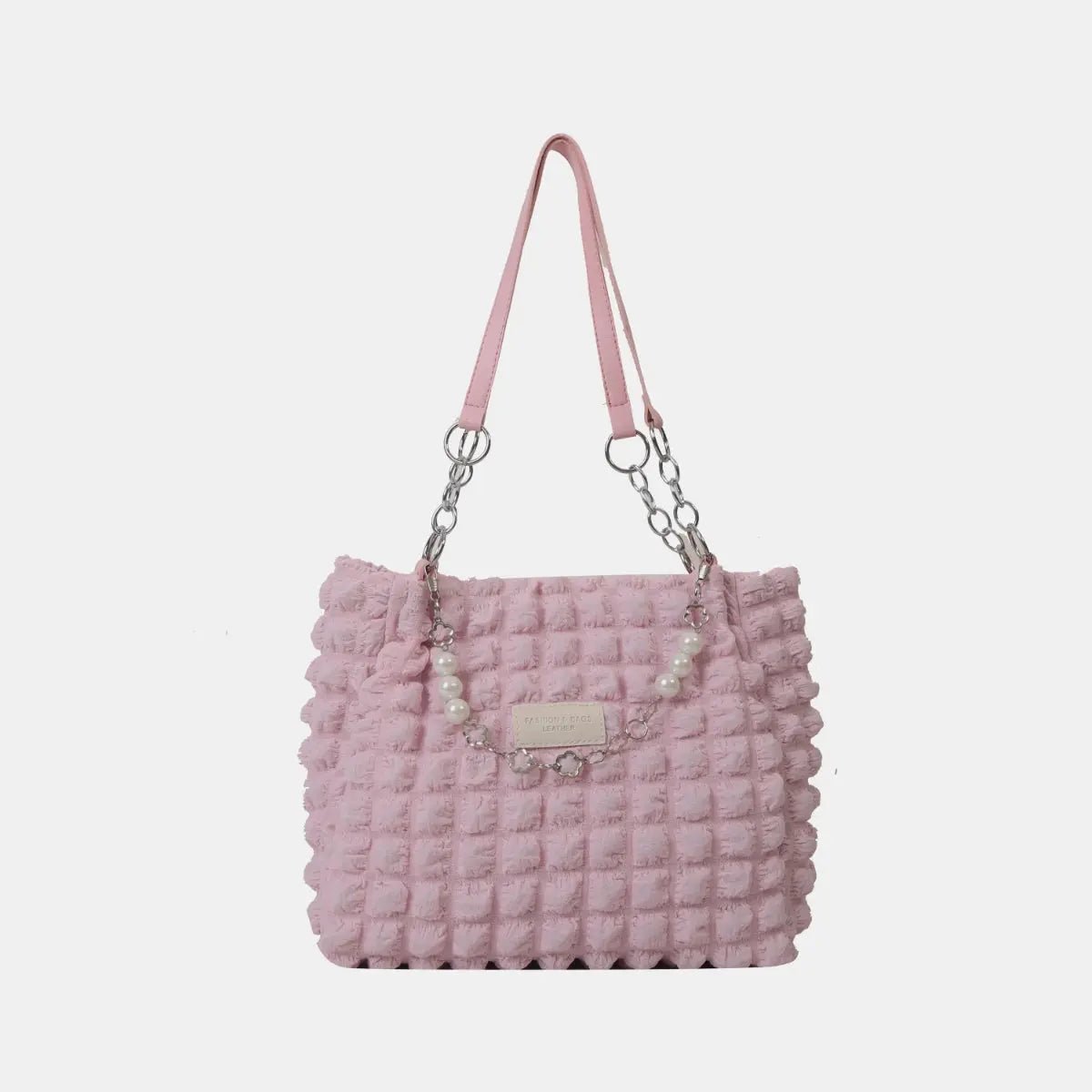 Bubble Textured Tote Bag - Celeste    