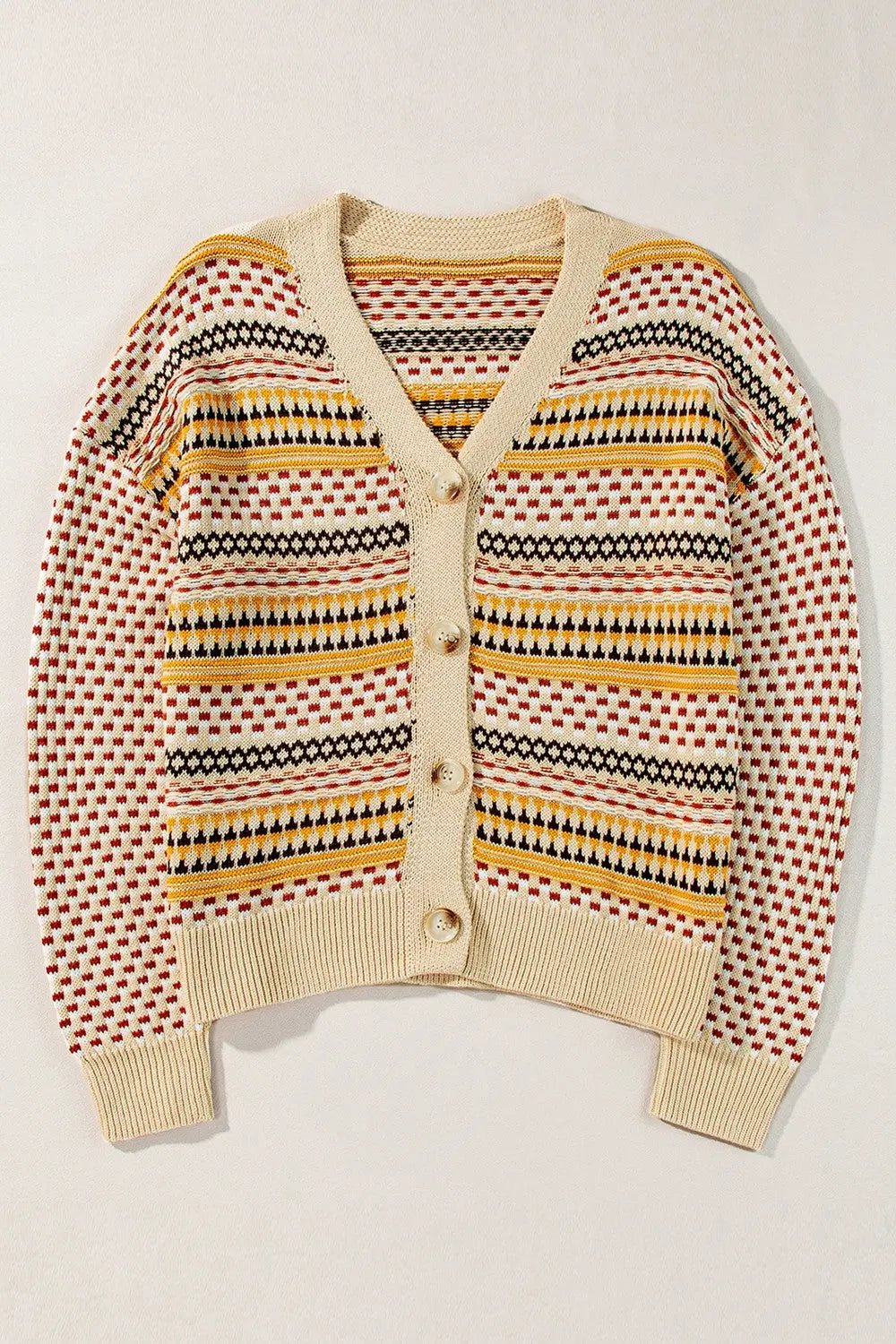Button Up Long Sleeve Cardigan - Celeste    