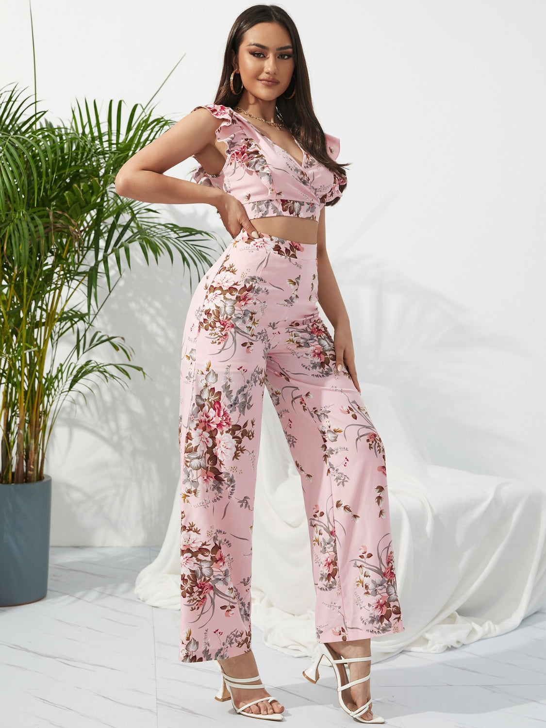 Honey zip up two piece loungewear set Celeste