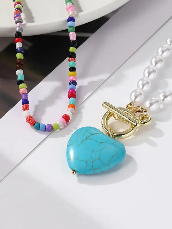 Calliope - Star Multi-Layer Necklace - Celeste    