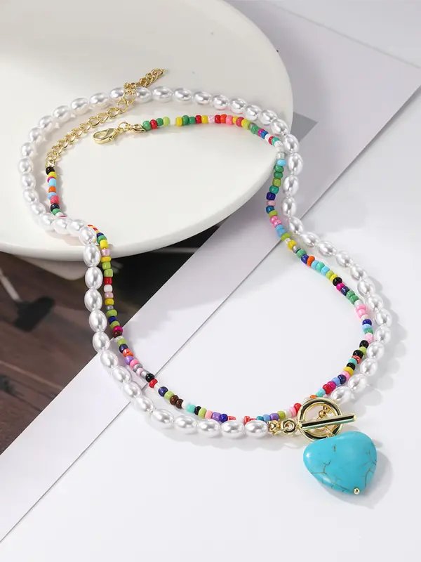 Calliope - Star Multi-Layer Necklace - Celeste    