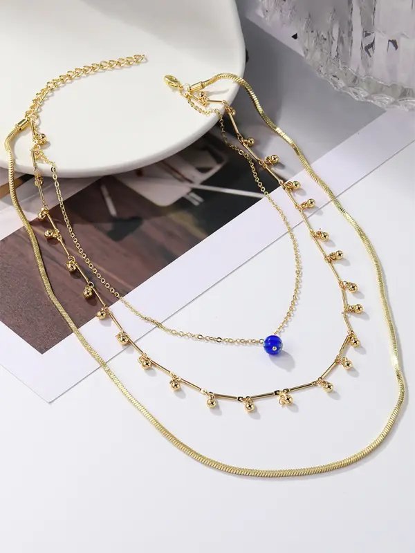 Calliope - Star Multi-Layer Necklace - Celeste    