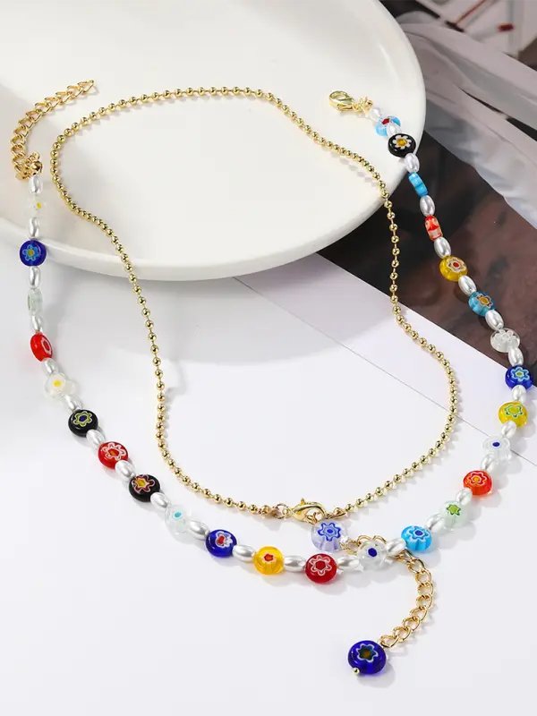 Calliope - Star Multi-Layer Necklace - Celeste    