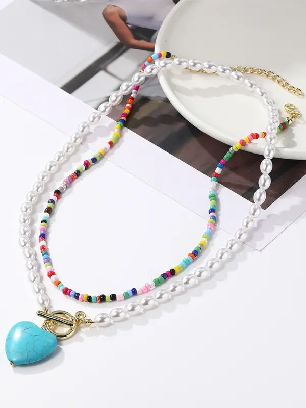 Calliope - Star Multi-Layer Necklace - Celeste    
