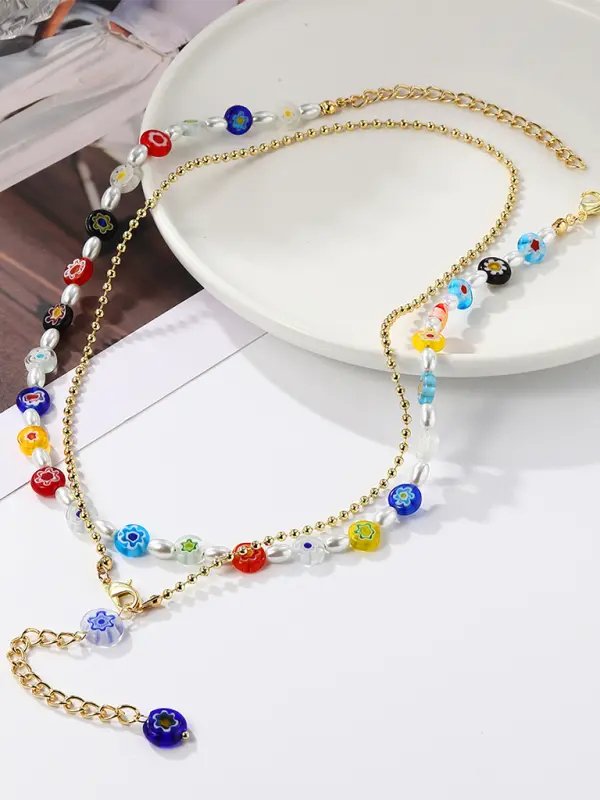 Calliope - Star Multi-Layer Necklace - Celeste    