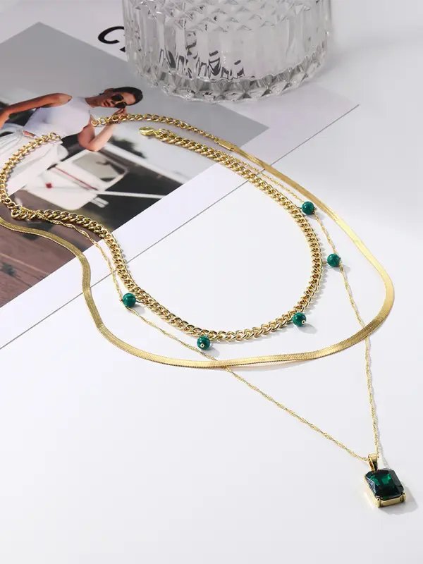 Calliope - Star Multi-Layer Necklace - Celeste    