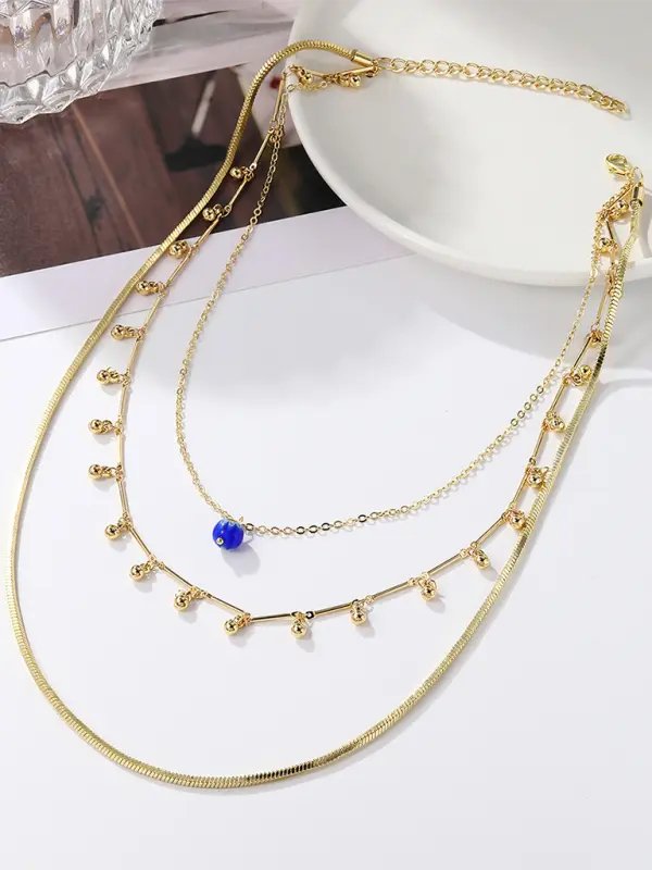 Calliope - Star Multi-Layer Necklace - Celeste    