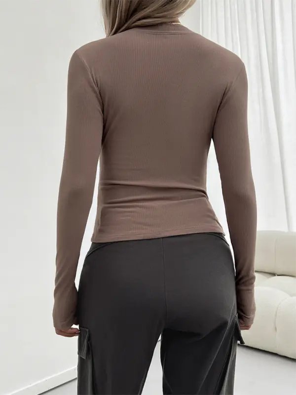 Casual Slim Fit Top - Celeste    