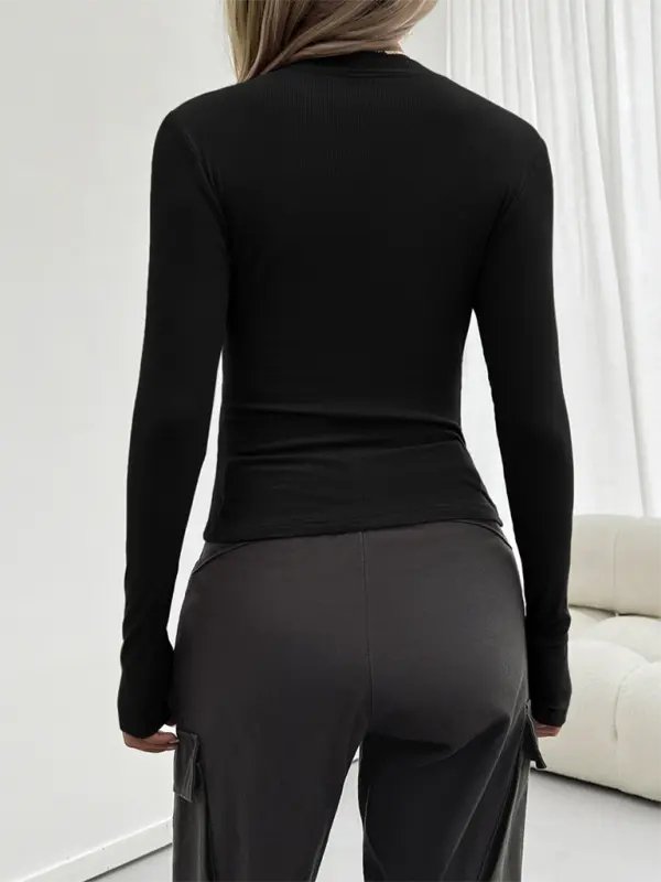 Casual Slim Fit Top - Celeste    