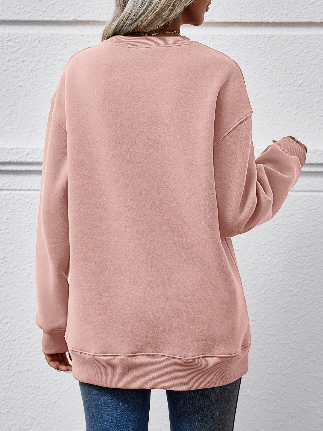 Sudadera con cuello redondo y gráfico de árbol de Navidad
